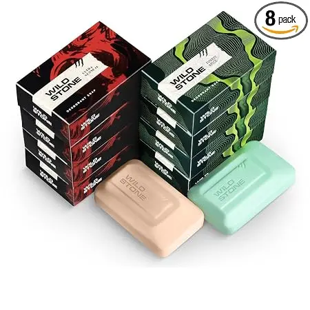 Wild Stone 4 Ultra Sensual and 4 Forest Spice Combo for Men, Pack of 8 (100gm each)