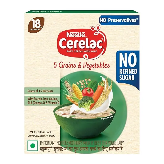 CERELAC Baby Food Wheat Apple Cherry No Preservatives 18 months+