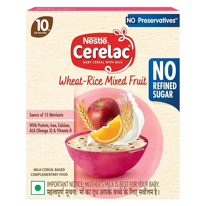 CERELAC Baby Food Multigrain & Fruits No Refined Sugar 10 Months+