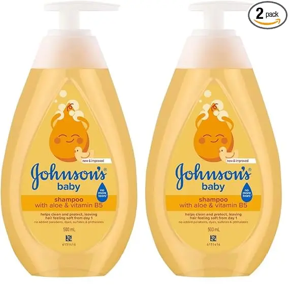 Johnson's Baby No More Tears Baby Shampoo, 500ml (Pack of 2)