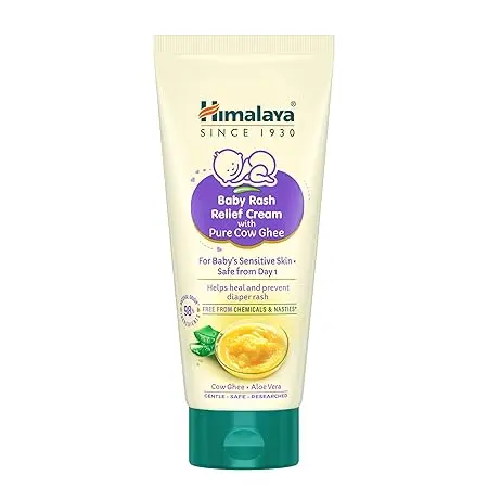 Himalaya Baby Rash Relief Cream with Pure Cow Ghee 50g| For Sensitive Skin